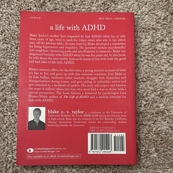 ADHD & Me Book by Blake E. S. Taylor - Picture 2 of 2